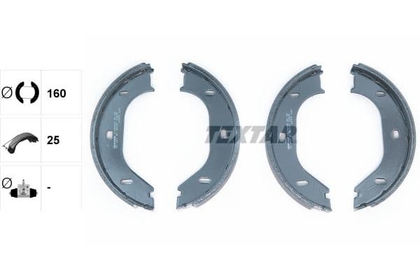 Set saboti frana, frana de mana TEXTAR 91020200