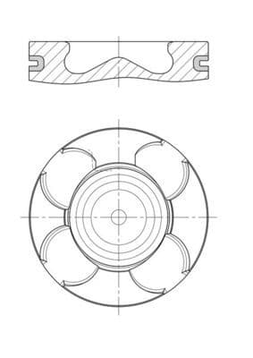Piston MAHLE 640 PI 00115 000