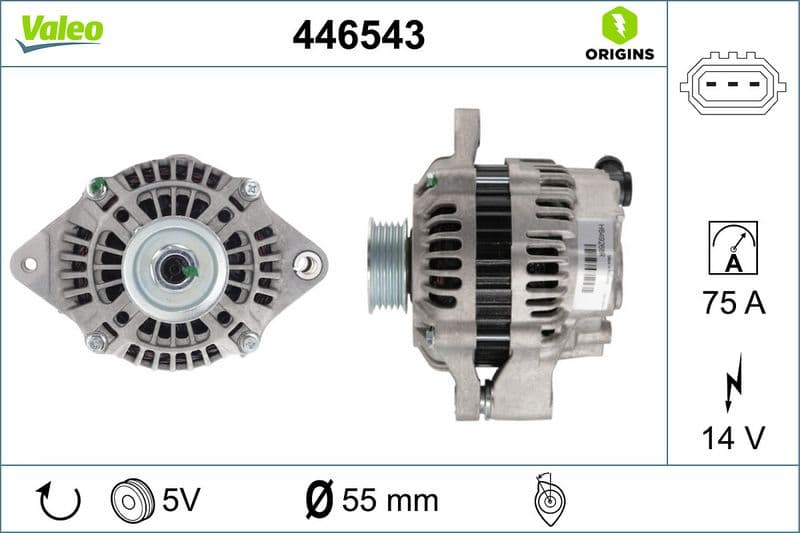 Generator / Alternator VALEO 446543
