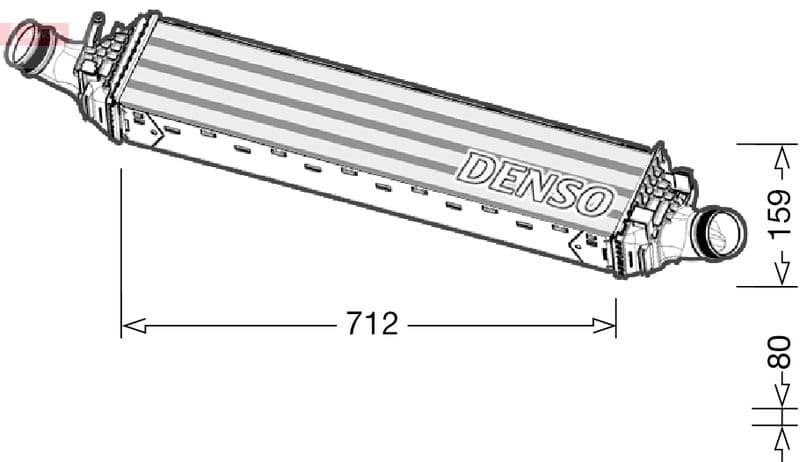 Intercooler, compresor DENSO DIT02038