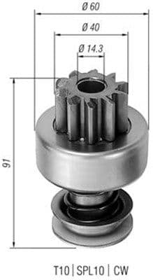 Pinion electromotor MAGNETI MARELLI 940113020120