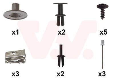 Set montaj, aripa laterala VAN WEZEL 0335796