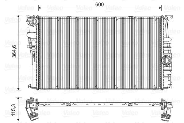Radiator, racire motor VALEO 735451