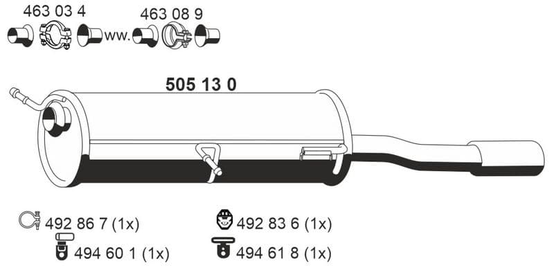 Toba esapament finala ERNST 505130