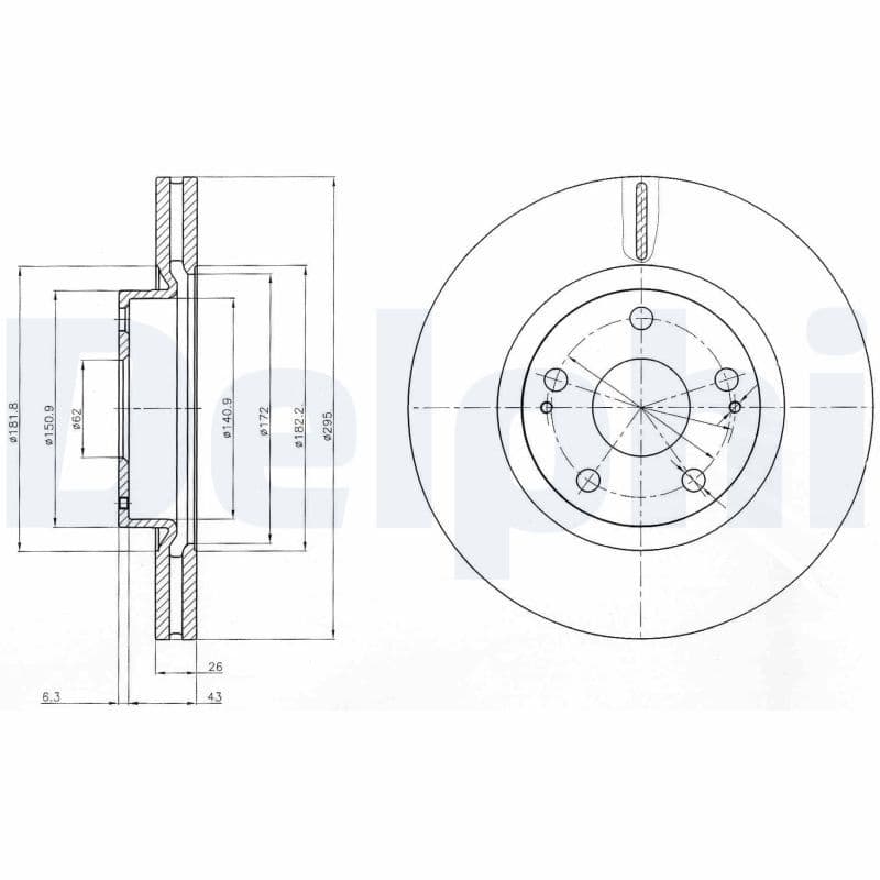 Disc frana DELPHI BG4113