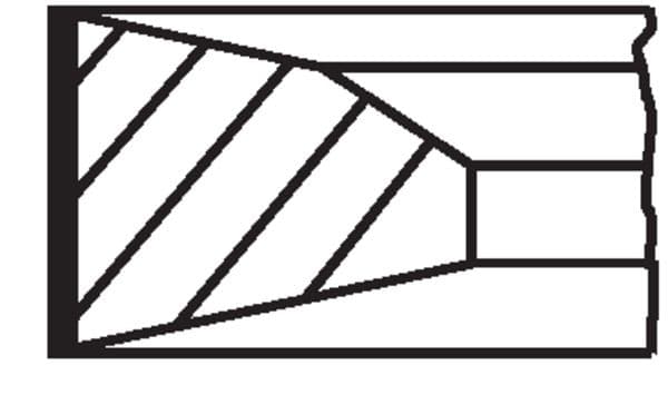 Set segmenti piston MAHLE 209 73 N0