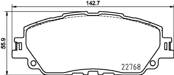 set placute frana,frana disc HELLA-PAGID 8DB 355 036-511