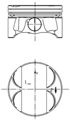 Piston KOLBENSCHMIDT 40085600