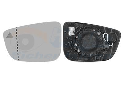 Sticla oglinda, oglinda retrovizoare exterioara VAN WEZEL * HAGUS * 0593835