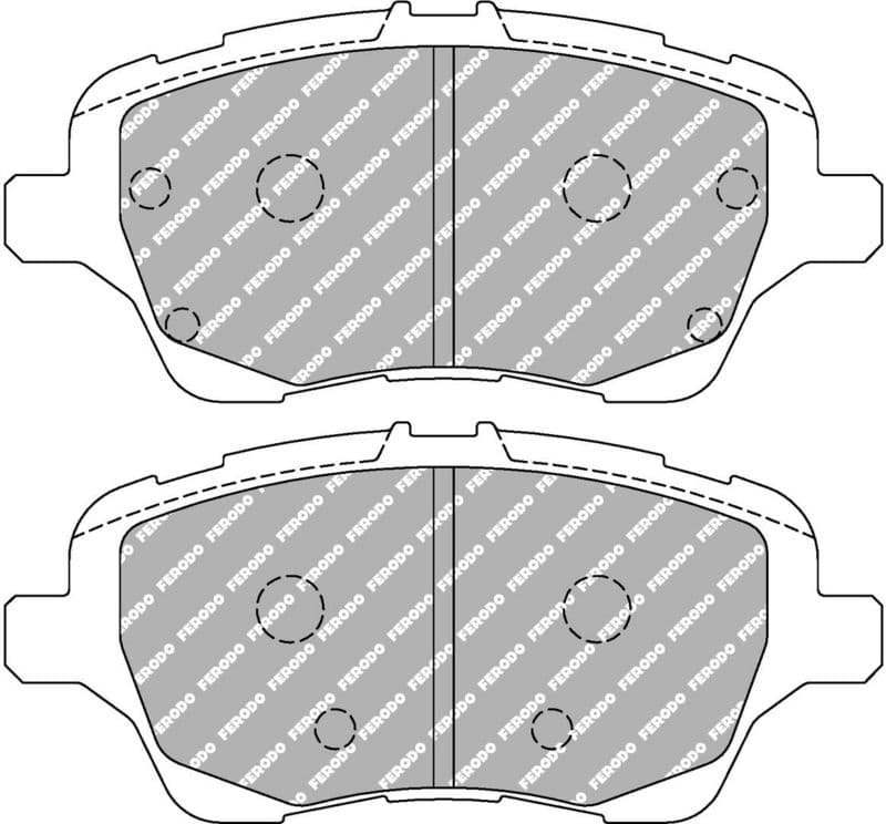 set placute frana,frana disc FERODO FCP4612H