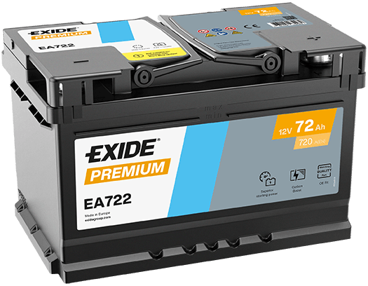 Baterie de pornire EXIDE Premium 72Ah 12V