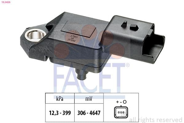 senzor presiune aer FACET Made in Italy - OE Equivalent 10.3426