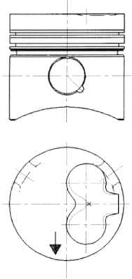 Piston KOLBENSCHMIDT 90732610