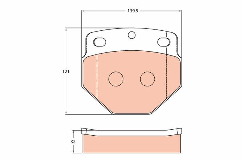 set placute frana,frana disc TRW GDB5087