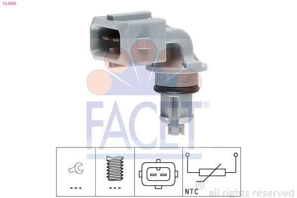 senzor,temperatura aer admisie FACET Made in Italy - OE Equivalent 10.4005