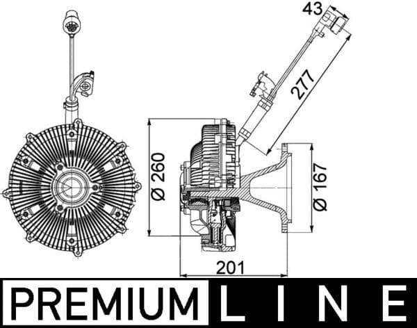 Cupla, ventilator radiator MAHLE BEHR *** PREMIUM LINE *** CFC 115 000P