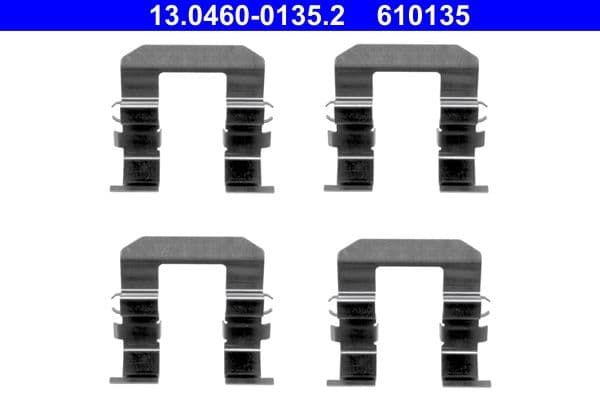 Set accesorii, placute frana ATE 13.0460-0135.2