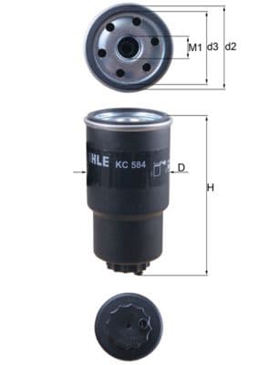 filtru combustibil MAHLE KC 584