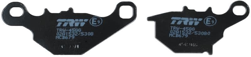 set placute frana,frana disc TRW Organic Allround MCB679