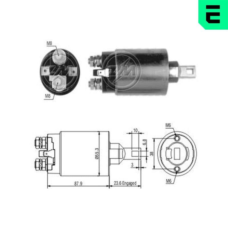 Solenoid, electromotor ERA ZM891