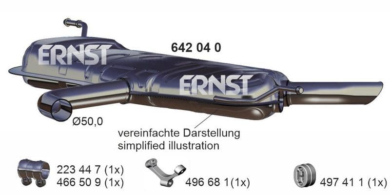 Toba esapament finala ERNST 642040