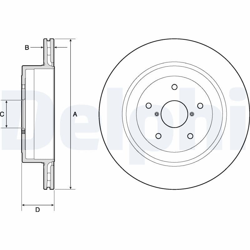 Disc frana DELPHI BG4775C