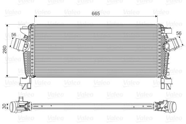 Intercooler, compresor VALEO 818566