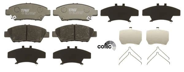 set placute frana,frana disc TRW COTEC GDB3493