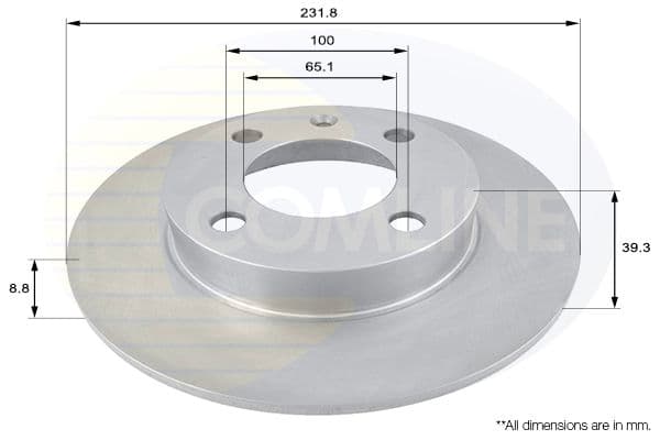 Disc frana COMLINE ADC1439