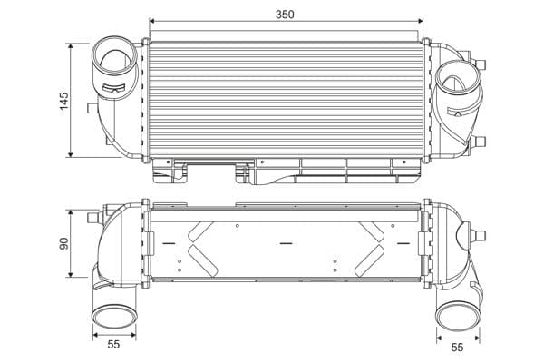 Intercooler, compresor VALEO 818368