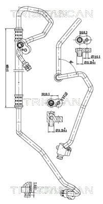 conducta presiune variabila,aer conditionat TRISCAN 9010 11028