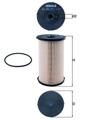 filtru combustibil MAHLE KX 220D