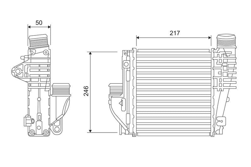 Intercooler, compresor VALEO 818290