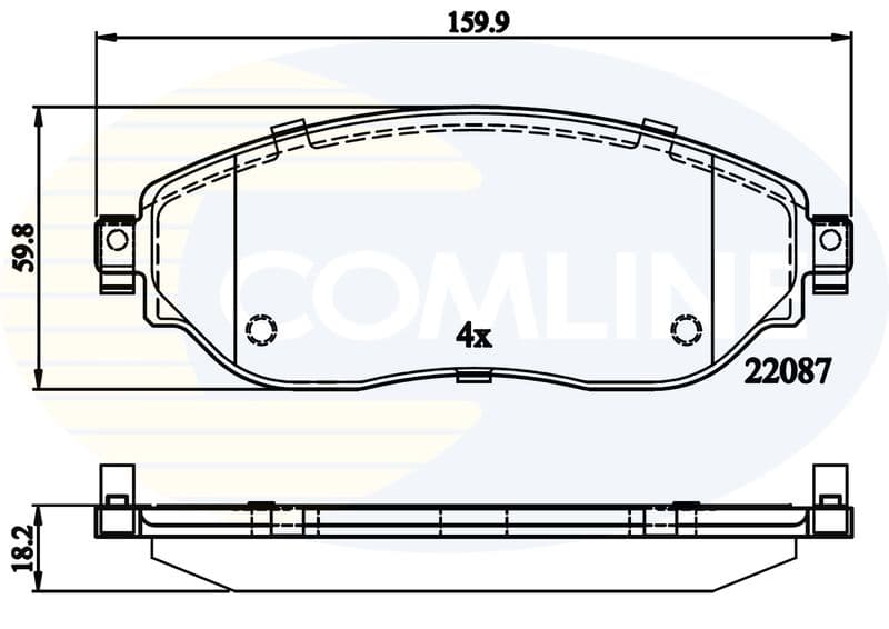 set placute frana,frana disc COMLINE CBP02285