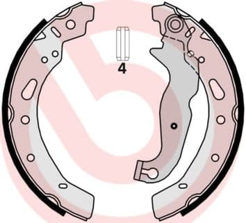 Set saboti frana BREMBO ESSENTIAL LINE S 24 540