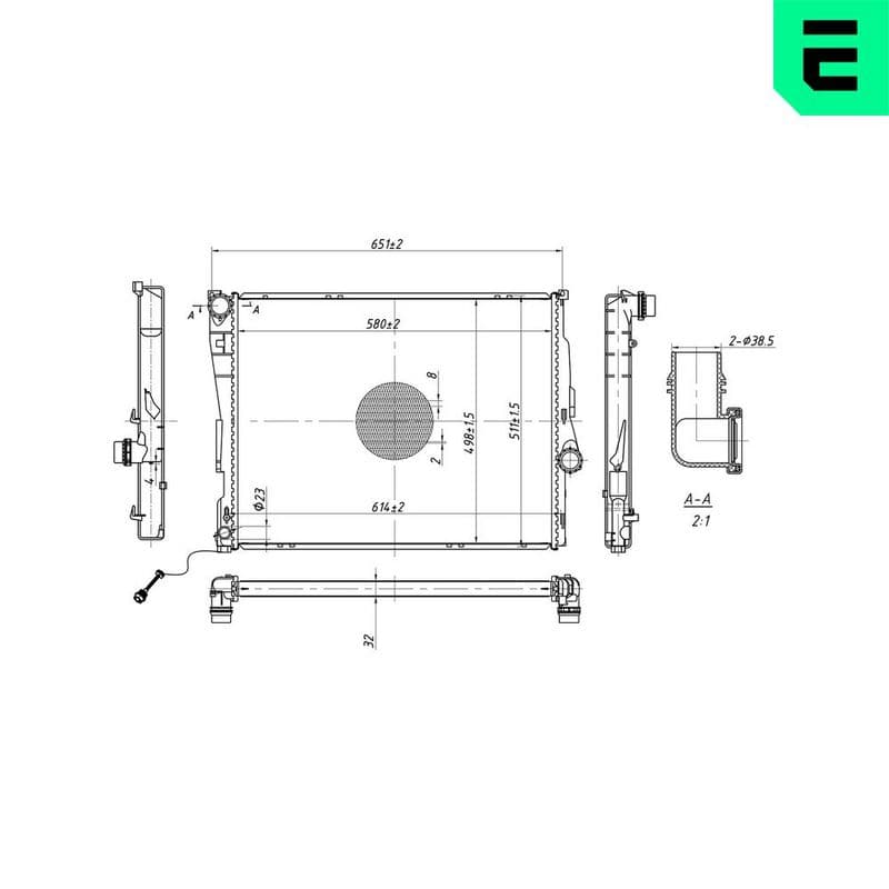 Radiator, racire motor ERA 673169
