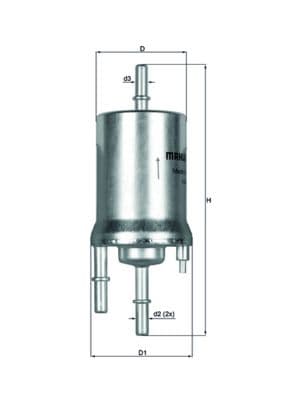 filtru combustibil MAHLE KL 156/1