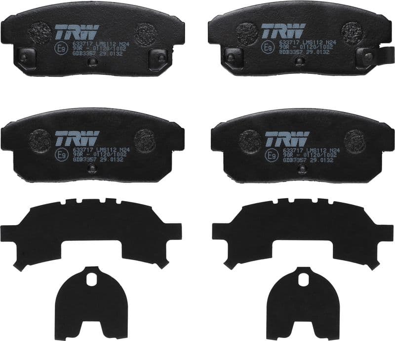 set placute frana,frana disc TRW GDB3357