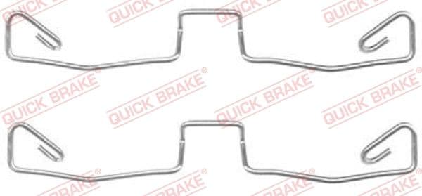 Set accesorii, placute frana QUICK BRAKE 109-1633