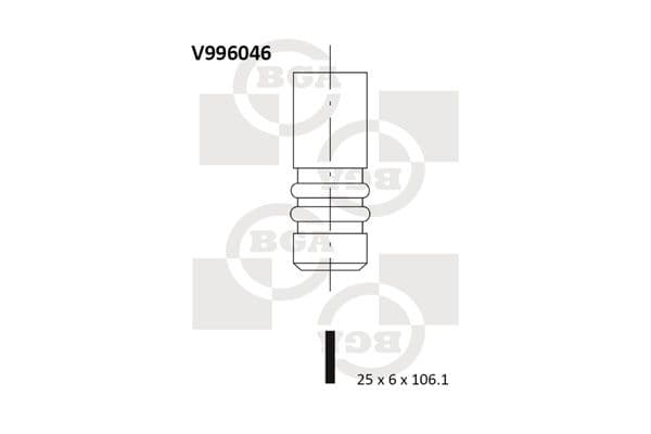 Supapa evacuare BGA V996046