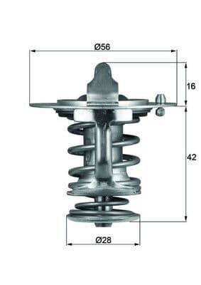 termostat,lichid racire MAHLE BEHR TX 83 76D
