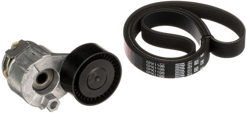 Set curea transmisie cu caneluri GATES Micro-V® K016PK1198