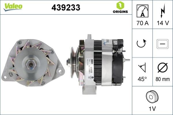 Generator / Alternator VALEO 439233