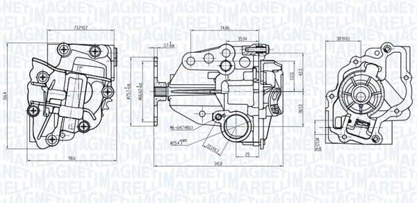 Pompa ulei MAGNETI MARELLI 351516000056
