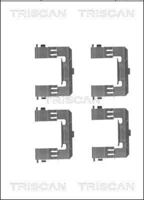 Set accesorii, placute frana TRISCAN 8105 101655