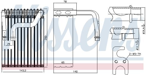 Evaporator, aer conditionat NISSENS 92237
