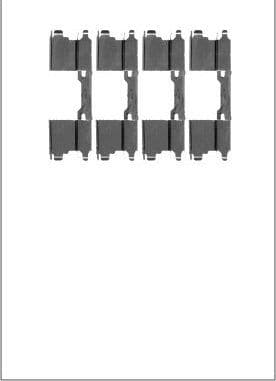 Set accesorii, placute frana MOTAQUIP LVMK1096