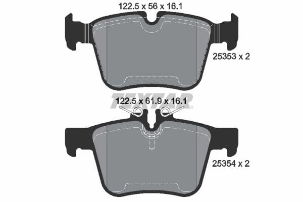 set placute frana,frana disc TEXTAR Q+ 2535301