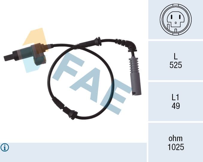 senzor,turatie roata FAE 78018