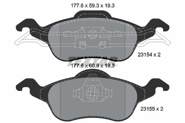 set placute frana,frana disc TEXTAR Q+ 2315402